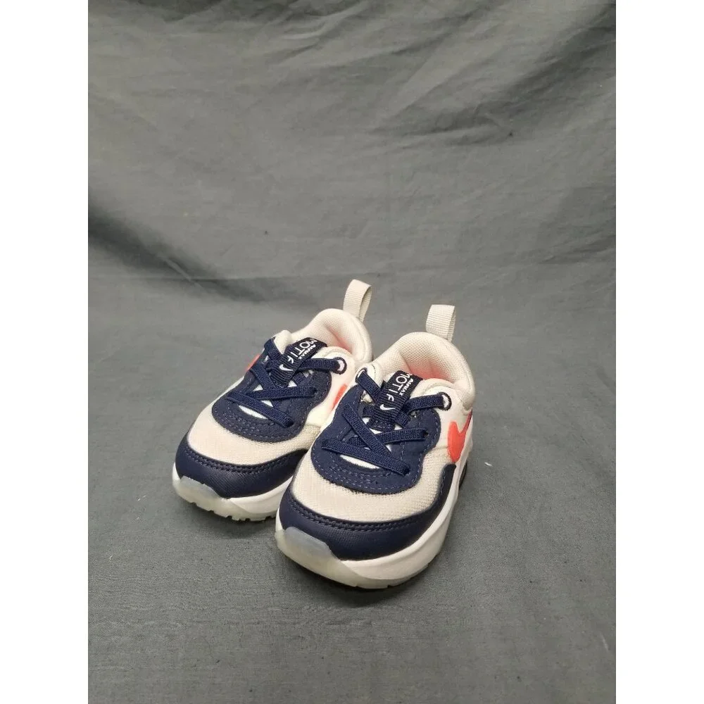Nike Air Max Motif (TD) Sneakers Blue White Orange Boys Size 5c NEW IN BOX! - Picture 2 of 5